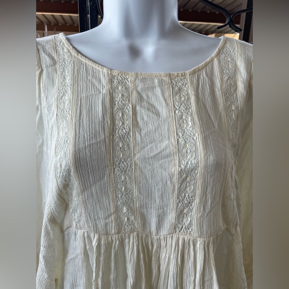 New American Eagle Outfitters Lightweight Lace Panels Straps Cross back Tunic XS - Picture 2 of 13